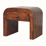 Eden 1 Drawer Bedside Cabinet - Honey Caramel Bedside Tables - Bokel Home