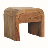Eden 1 Drawer Bedside Cabinet, Medium - Natural Bedside Tables - Bokel Home