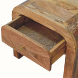 Eden 1 Drawer Bedside Cabinet, Medium - Natural Bedside Tables - Bokel Home