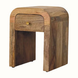 Eden 1 Drawer Bedside Cabinet, Small - Natural Bedside Tables - Bokel Home