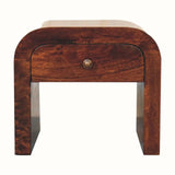 Eden 1 Drawer Bedside, Medium - California Walnut Bedside Tables - Bokel Home