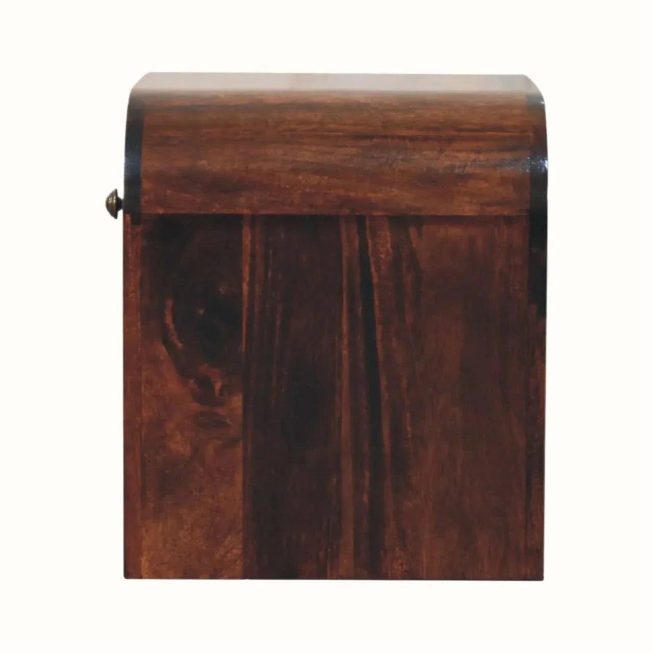 Eden 1 Drawer Bedside, Medium - California Walnut Bedside Tables - Bokel Home