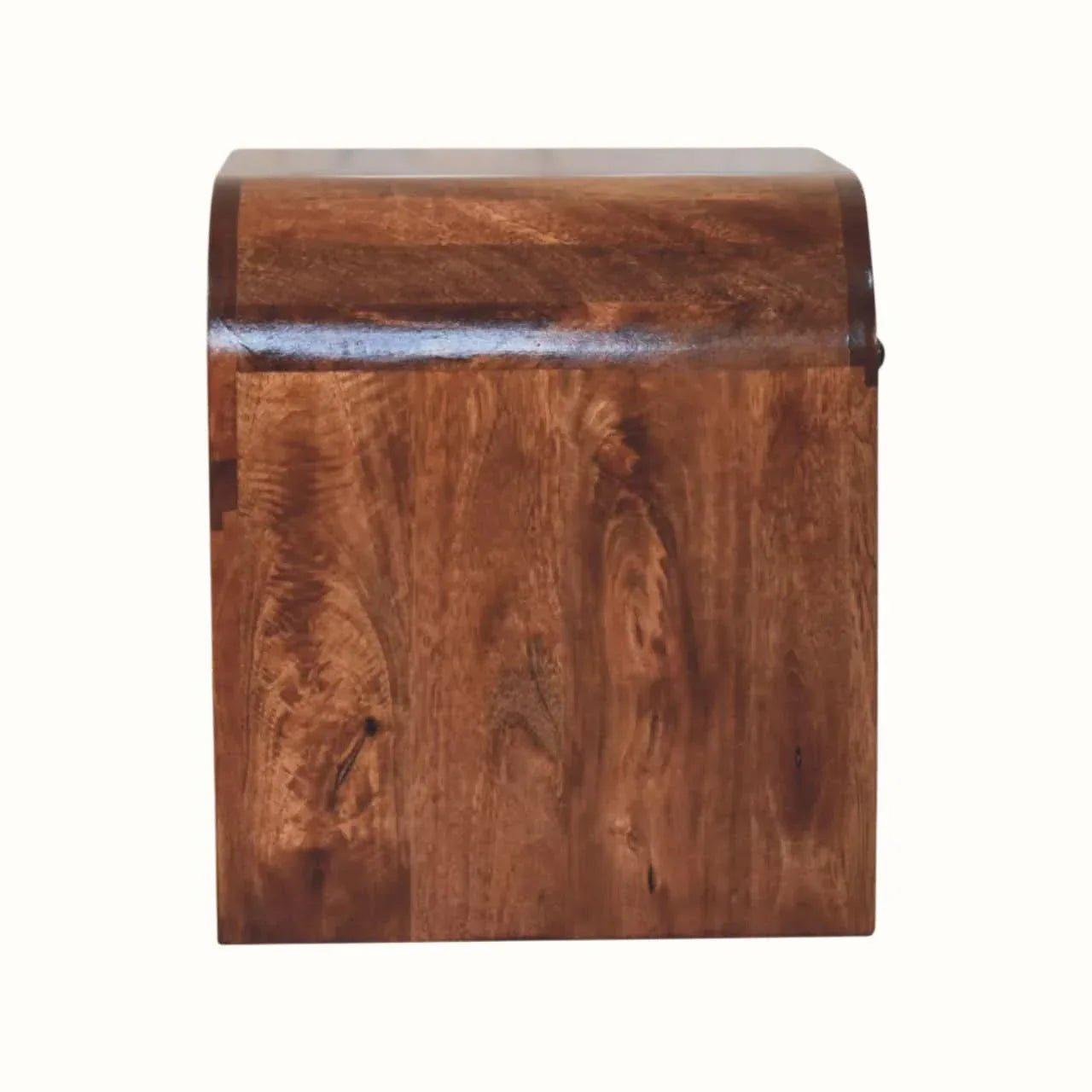 Eden 1 Drawer Bedside, Medium - Honey Caramel Bedside Tables - Bokel Home