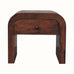 Eden 1 Drawer Bedside, Medium - Honey Caramel Bedside Tables - Bokel Home