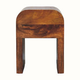 Eden 1 Drawer Bedside Table, Mini - Chestnut Bedside Tables - Bokel Home