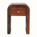 Eden 1 Drawer Bedside Table, Mini - Chestnut Bedside Tables - Bokel Home