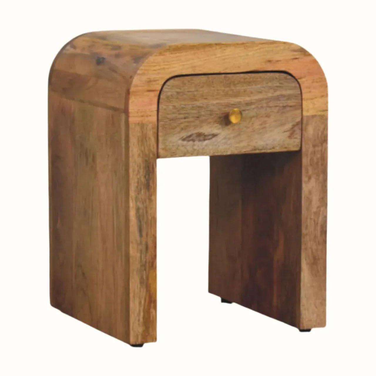 Eden 1 Drawer Bedside Table, Mini - Natural Bedside Tables - Bokel Home