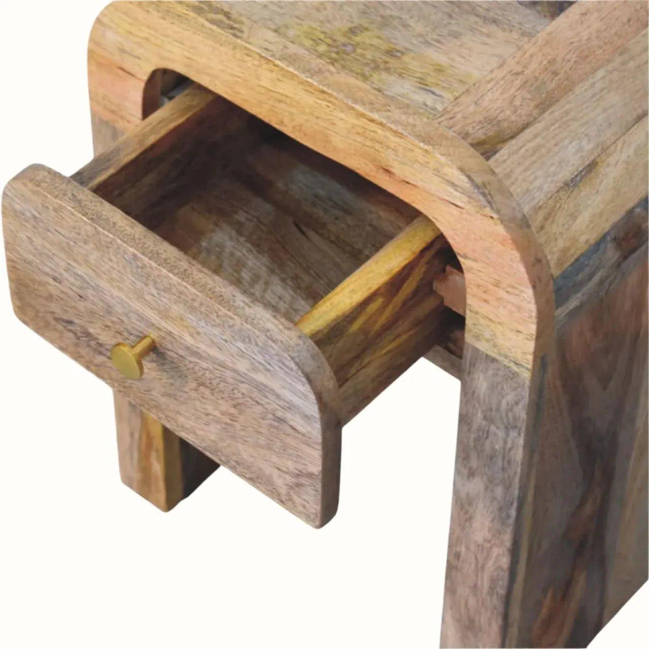 Eden 1 Drawer Bedside Table, Mini - Natural Bedside Tables - Bokel Home