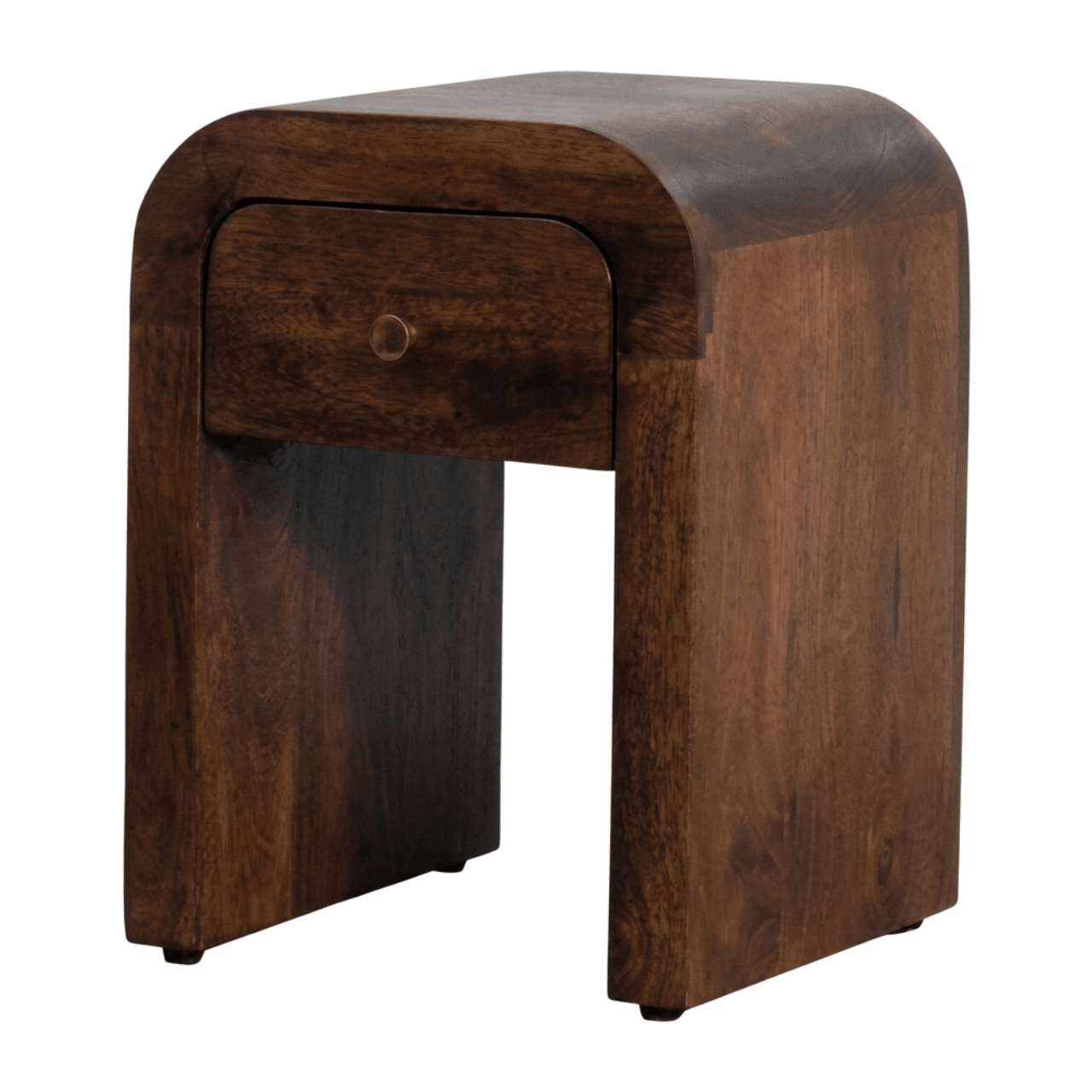 Eden 1 Drawer Bedside Table, Mini - Roasted Almond Bedside Tables - Bokel Home