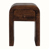 Eden 1 Drawer Bedside Table, Mini - Roasted Almond Bedside Tables - Bokel Home