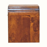 Eden Bedside Table with 1 Drawer, Medium - Chestnut Bedside Tables - Bokel Home