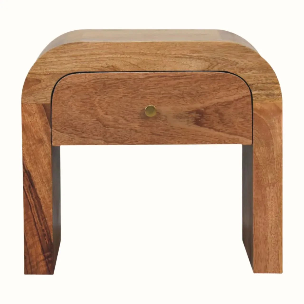 Eden Bedside Table with 1 Drawer, Medium - Natural Bedside Tables - Bokel Home