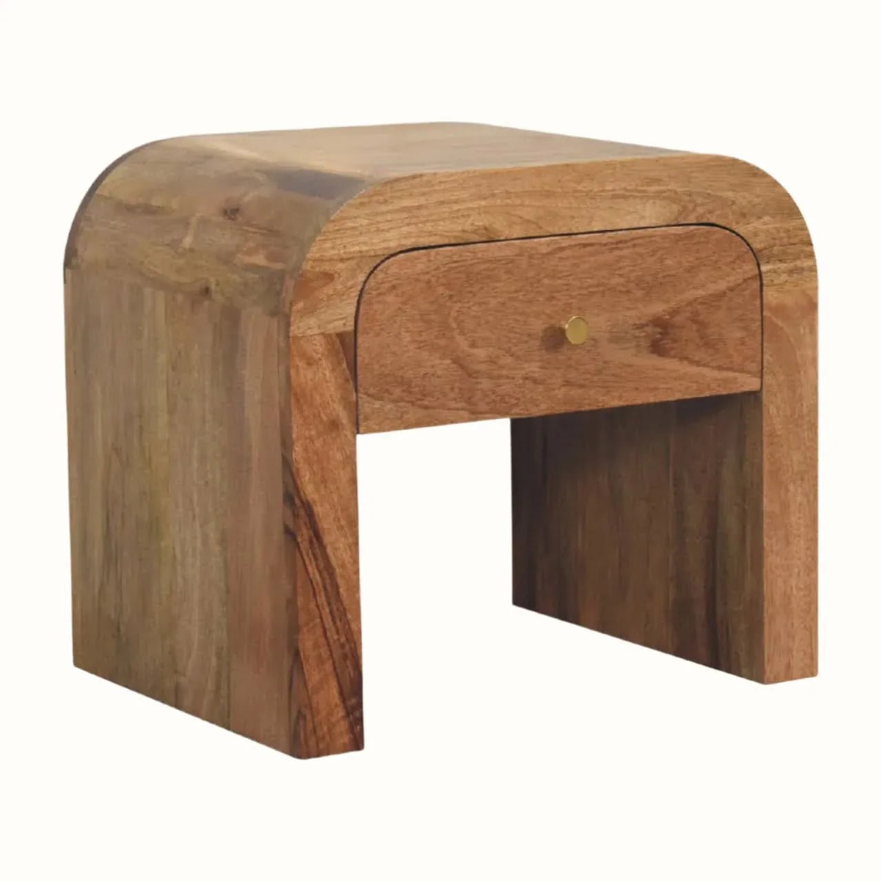 Eden Bedside Table with 1 Drawer, Medium - Natural Bedside Tables - Bokel Home