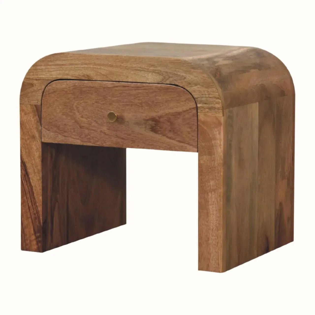 Eden Bedside Table with 1 Drawer, Medium - Natural Bedside Tables - Bokel Home