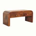 Eden Chunky Media Unit - Chestnut TV Stands - Bokel Home