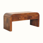 Eden Chunky Media Unit - Chestnut TV Stands - Bokel Home