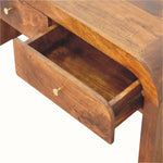 Eden Chunky Media Unit - Chestnut TV Stands - Bokel Home
