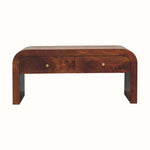 Eden Chunky Media Unit - Chestnut TV Stands - Bokel Home
