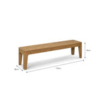 Elcot Bench - Reclaimed Teak Dining Chairs - Bokel Home
