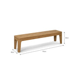 Elcot Bench - Reclaimed Teak Dining Chairs - Bokel Home