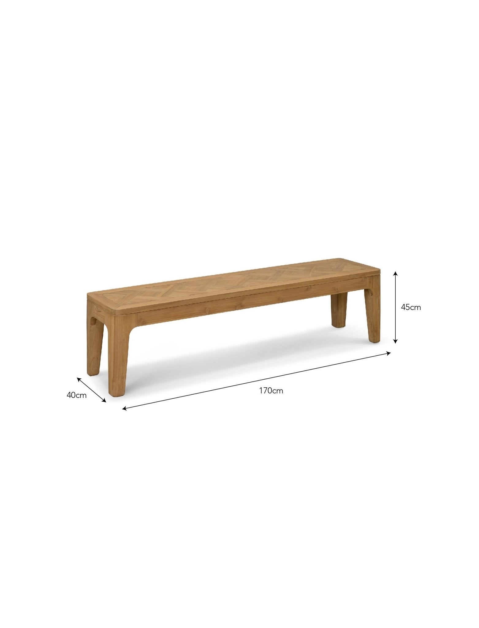 Elcot Bench - Reclaimed Teak Dining Chairs - Bokel Home
