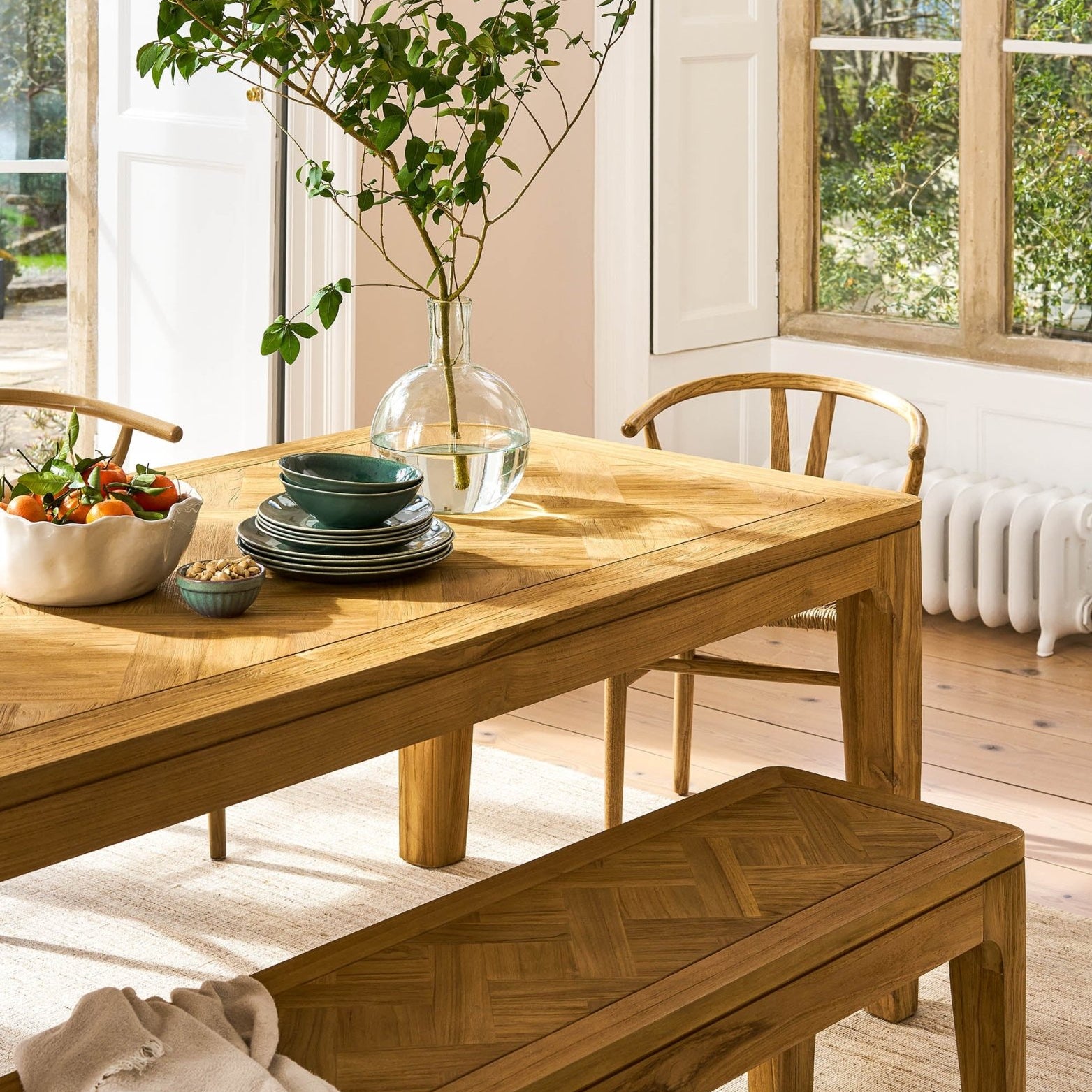 Elcot Dining Table - Reclaimed Teak Dining Tables - Bokel Home