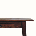 Ellis 1 Drawer Desk, Small - Chestnut Desks - Bokel Home
