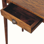 Ellis 1 Drawer Desk, Small - Chestnut Desks - Bokel Home
