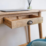Ellis 1 Drawer Desk, Small - Natural Desks - Bokel Home