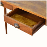 Ellis 2 Drawer Writing Desk, Medium - Chestnut Desks - Bokel Home