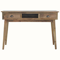 Ellis Open Desk with 2 Drawers, Large - Natural