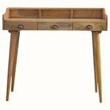 Ellis 3 Drawer Writing Desk - Natural Desks - Bokel Home