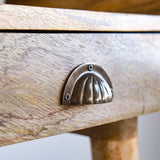 Ellis 3 Drawer Writing Desk - Natural Desks - Bokel Home