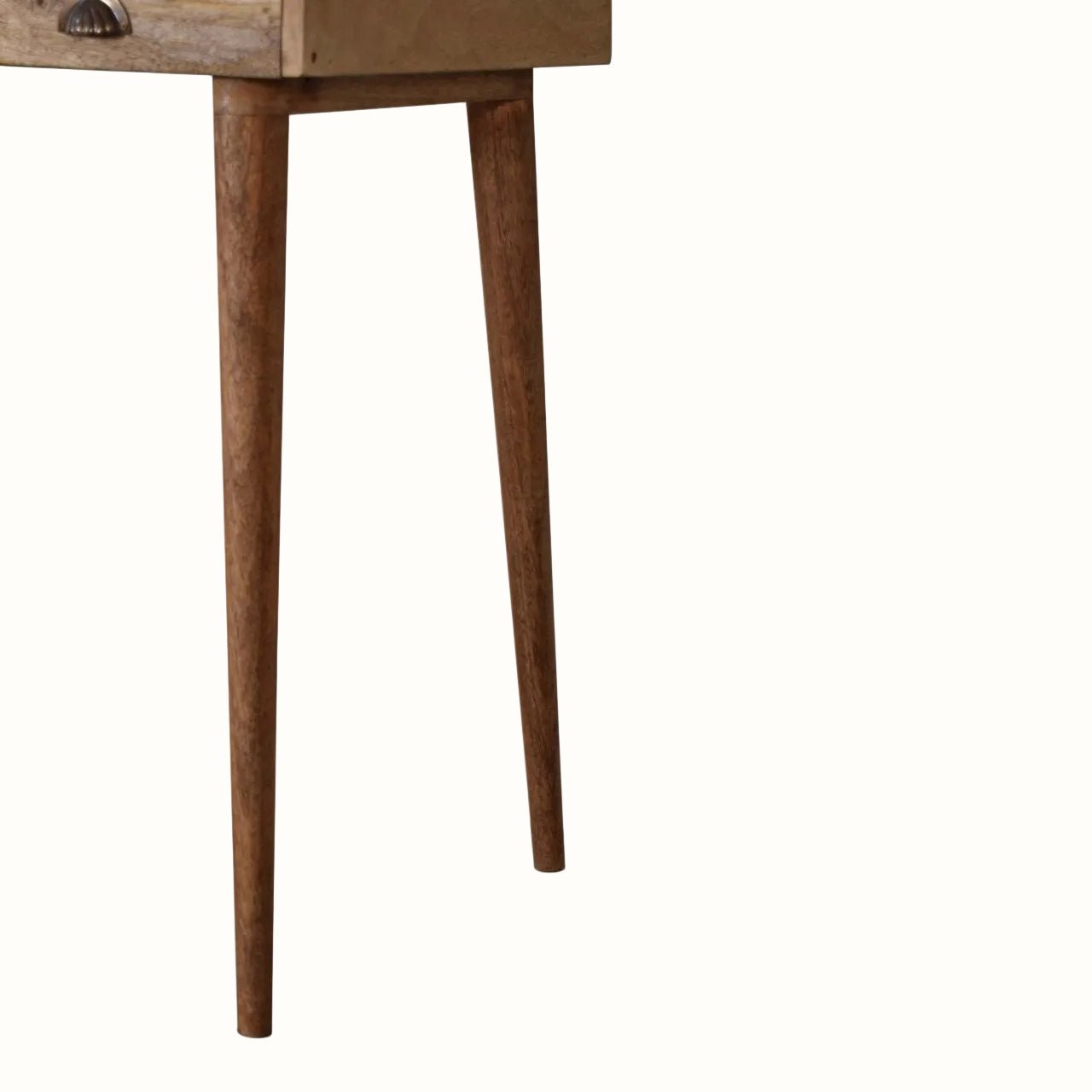 Ellis 3 Drawer Writing Desk with Cable Access - Natural Desks - Bokel Home
