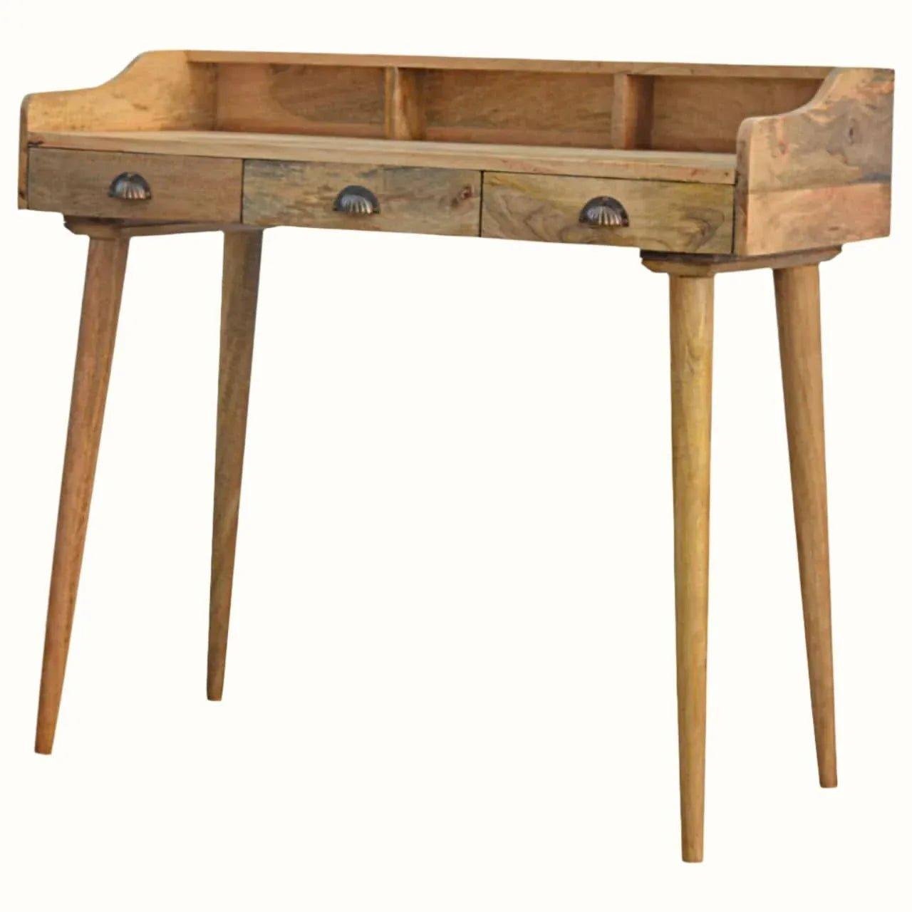 Ellis Gallery Back Writing Desk, Medium - Natural Desks - Bokel Home
