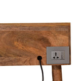 Ellis Gallery Back Writing Desk with Cable Access, Medium - Natural Desks - Bokel Home