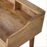 Ellis Gallery Back Writing Desk with Cable Access, Medium - Natural Desks - Bokel Home
