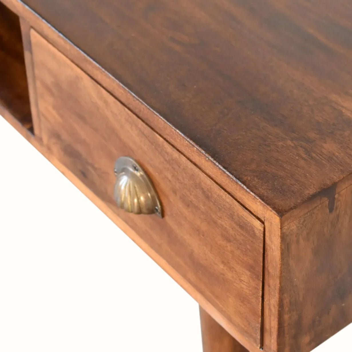 Ellis Open Desk, Small - Chestnut Desks - Bokel Home