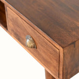 Ellis Open Desk, Small - Chestnut Desks - Bokel Home