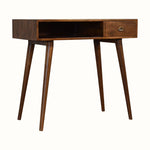 Ellis Open Desk, Small - Chestnut Desks - Bokel Home