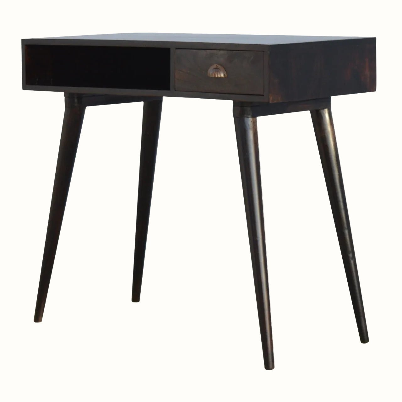 Ellis Open Desk, Small - Walnut Desks - Bokel Home