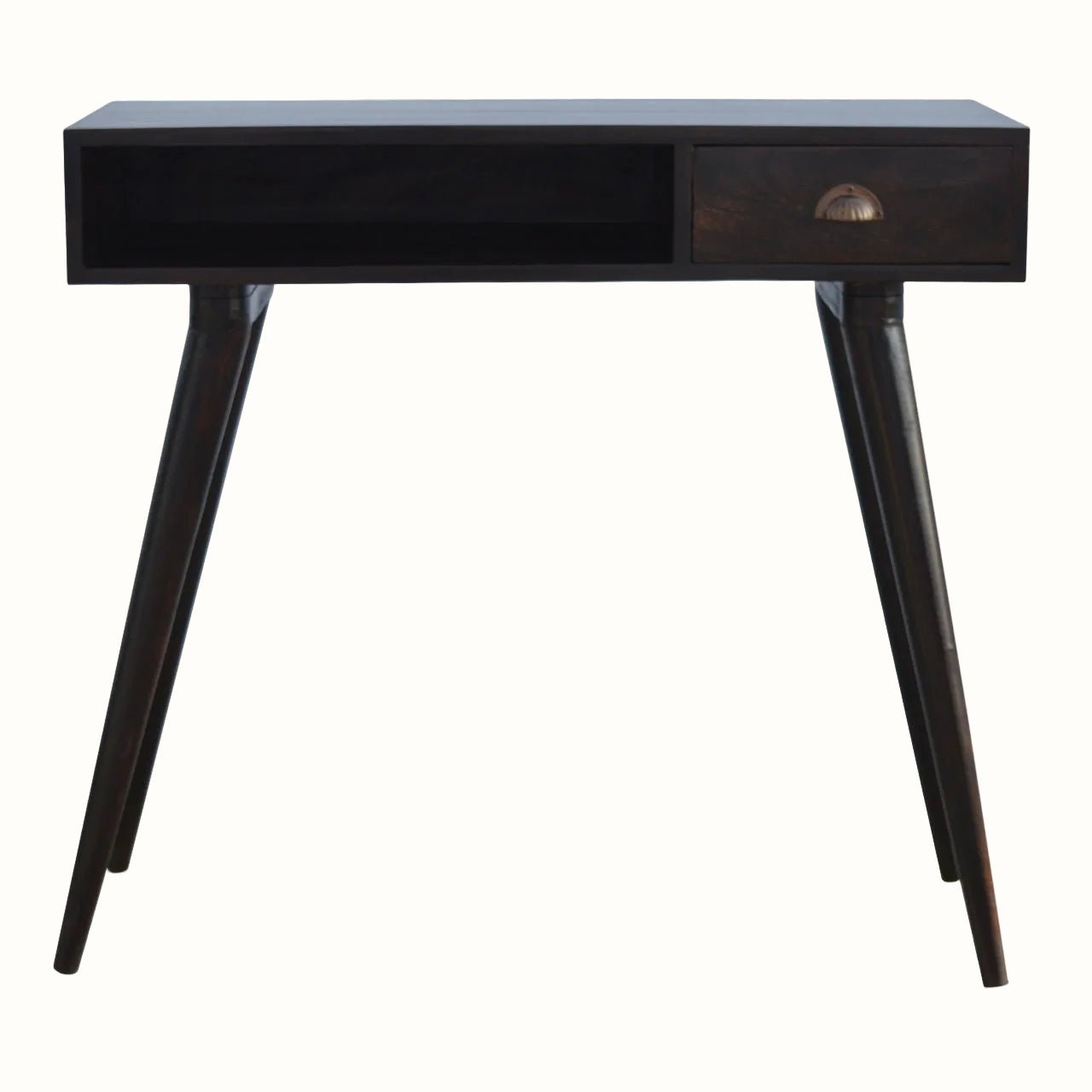 Ellis Open Desk, Small - Walnut Desks - Bokel Home