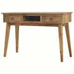 Ellis Open Desk with 2 Drawers, Large - Natural Desks - Bokel Home