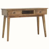 Ellis Open Desk with 2 Drawers, Large - Natural Desks - Bokel Home