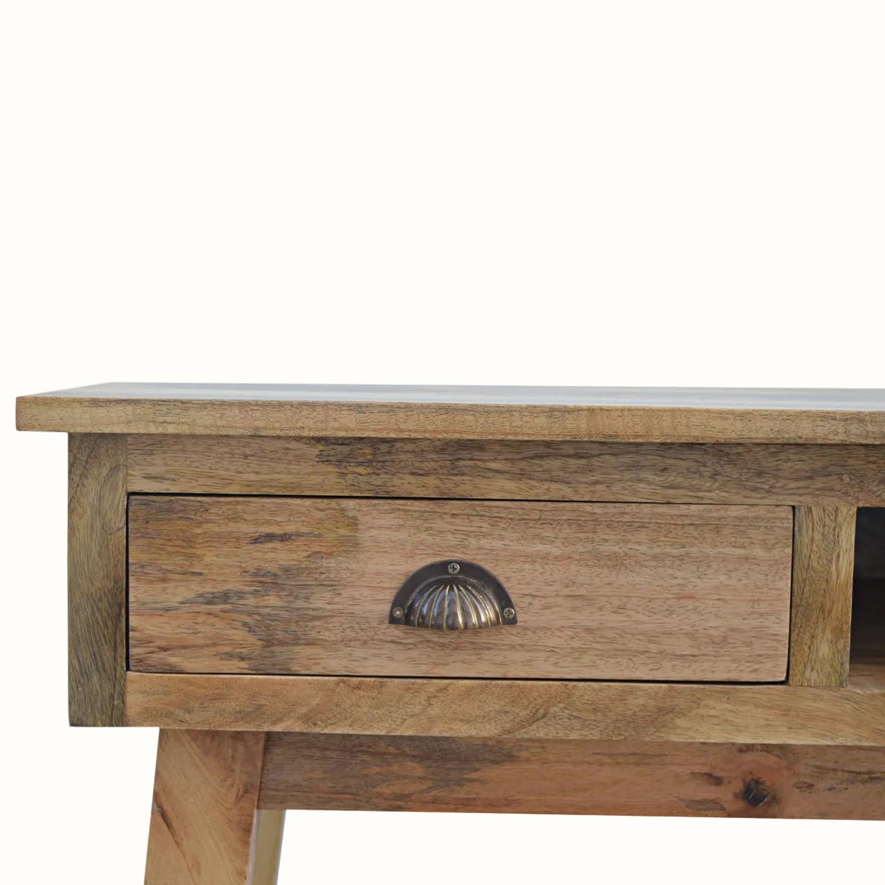 Ellis Open Desk with 2 Drawers, Large - Natural Desks - Bokel Home