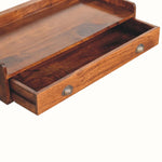 Ellis Wall-Mounted Desk, Medium - Chestnut Desks - Bokel Home