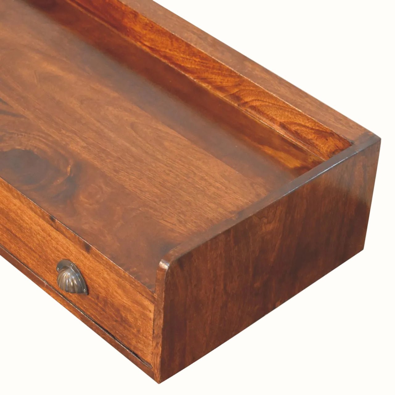 Ellis Wall-Mounted Desk, Medium - Chestnut Desks - Bokel Home