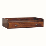 Ellis Wall-Mounted Desk, Medium - Chestnut Desks - Bokel Home