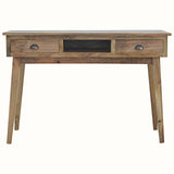 Ellis Open Desk with 2 Drawers, Large - Natural