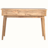 Ellis Open Desk with 2 Drawers, Large - Natural